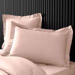 Taie d'oreiller rectangle 50x70 cm - Percale 100% coton - Nude