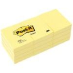 Post-It 12 notes repositionnables Tutti frutti 100 feuilles (38x51 mm)