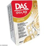 Giotto Pate autodurcissante DAS MIX à mélanger - Effet marbré - Jaune impérial - 100 g