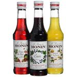 Monin Coffret pour Cocktails à base de Vin - Cassis, Passion et Fraise des Bois - 3x25cl