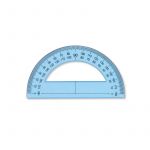 Pilot WONDAY Lot de 5 Rapporteurs Plastique Incassable 180&deg; 12 cm