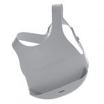 Sevira Kids Bavoir r&eacute;cup&eacute;rateur en silicone extra souple - syst&egrave;me de fixation innovant - sans latex, plastique et BPA