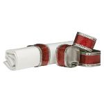 Premier housewares 4 ronds de serviette carré brillant