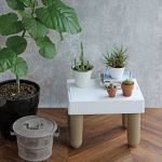 Tabouret stepfill - 26 &times; 37 &times; 27 cm - Blanc