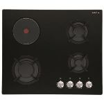 Airlux AV647H - Table de cuisson mixte (gaz et électrique) 4 foyers