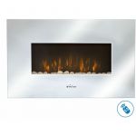 Purline Chemin&eacute;e &eacute;lectrique murale CHE-450- fa&ccedil;ade MIROIR