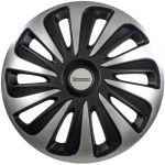 4 Enjoliveurs Gris/noir Michelin 3d Black Edition 16 Pouces