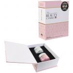 The home deco factory Lot de 2 Bougies Pot Beauté Coffret Livre en verre