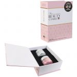 The home deco factory Lot de 2 Bougies Pot Beauté Coffret Livre en verre