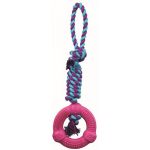 Trixie Anneau sur une corde, caoutchouc naturel - ø 12 cm/41 cm