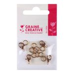 Graine Cr&eacute;ative Fermoirs mousquetons bronze 4 pcs