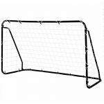 Homcom But de football - cage de foot - but d'entrainement dim. 203L x 81l x 120H cm - ch&acirc;ssis m&eacute;tal &eacute;poxy filet PE - piquets inclus -