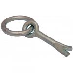 Pramac Anneau d'&eacute;curie &agrave; sceller - acier zingu&eacute; blanc - 12 x 70 mm