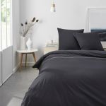 Today Housse De Couette Lace Prestige En Percale De Coton Fusain