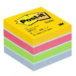 Post-It 2051-U - Mini-cube Notes, 400 feuilles 51x51 mm, coloris assortis