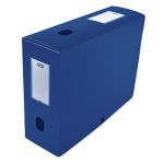 Elba Boite Classement Polypropylène Memphis à Plat Dos 100mm 240 x 320mm Bleu