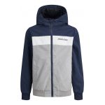 Jack & Jones Coupe-vent gar&ccedil;on &agrave; capuche bleu marine