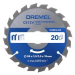 Dremel Blueprint Lame de scie circulaire multi-mat&eacute;riaux 85 x 1,5/1 x 15mm (CS600)