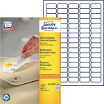 Avery-Zweckform L4732REV-100 - 8000 &eacute;tiquettes enlevables blanches, format 35,6 x 16,9 mm (100 feuilles / cdt)
