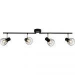 Brilliant AG Spot de plafond LED E14 EEC: selon lampoule (A++ - E) 160 W Blacky 62132/06 noir