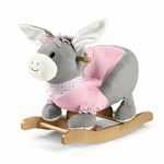 Sterntaler Âne à bascule Emmi bois gris/rose rose/rose vif