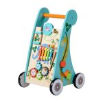 Teamson Pousseur trotteur en bois apprentissage de la marche bébé enfant Bleu Kids PS-T0008