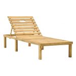 VidaXL Chaise longue de jardin Bois de pin impr&eacute;gn&eacute;