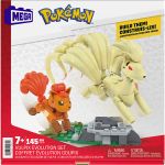 Mattel Mega Pok&eacute;mon Coffret Construction Evolution Avec 2 Figurines Articul&eacute;es Goupix Et Feunard, Tapis D'Herbe Pour Exposition Inclus, 145 Pi&egrave;ces, Jouet Enfant, A Partir De 8 Ans, HTH79