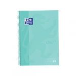 Oxford Carnet europeanbook 1 microperforÉ 80 lames 5x5 tapas extraduras touch a4mas menta pastel -5u-
