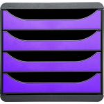 Exacompta 310720D - BIG-BOX, coloris gris souris/violet