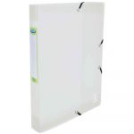 Elba 400071322 - Boîte de classement PP 2nd Life, A4, dos de 40, coloris blanc