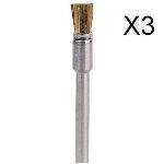 Dremel 537 - Brosse en laiton 3,2 mm (Lot de 3)