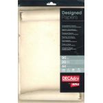 APLI 12457 - Etui de 20 feuilles de papier type parchemin roul&eacute;, A4, 90 g/m&sup2;