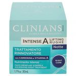 Clinians Trattamento Rinnovatore - Face Cream with Vitamin A - Nourishing Night Treatment - 50 ml