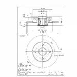 Brembo 1 Disque de frein avec roulement 08.9512.27