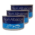 Lot 3x Thon au naturel Albacore - Bo&icirc;te 185g