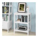 Sobuy Fsb18-W Table Console Table De Présentation Bout De Canapé Table D?Appoint Avec 2 Étagères De Rangement ? Blanc
