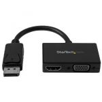 StarTech.com DP2HDVGA - Convertisseur 2-en-1 DisplayPort vers HDMI ou VGA Noir