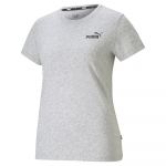 Puma Tee Shirt Mc - Ess Small Logo Tee - Gris Femme S