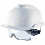 Casque de s&eacute;curit&eacute; V-Gard 930 non ventil&eacute; avec surlunettes int&eacute;gr&eacute;es MSA