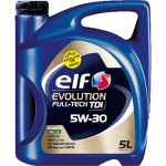 Elf Huile Moteur Evolution Full-tech Tdi 5w30 Essence Et Diesel 5 Litres