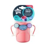 Tommee tippee Tasse 360&deg; 6m+ avec anse, sans d&eacute;cor rose