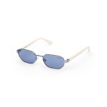Guess Unisex GU00231 84V Lunettes de soleil M&eacute;tal Bleu Bleu G&eacute;om&eacute;trique Normale