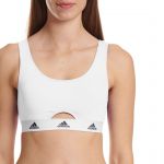 Eminence Brassière femme Coton Logo Adidas blanc