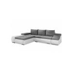Canape D Angle Convertible Gris Et Blanc Comparer 282 Offres