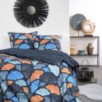 Today Parure de couette 100% coton 57 fils imprimée 240x220 2 taies