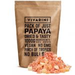 Vivarini Papaye confite 1kg | Saveur douce et exotique | En-cas sain | Compl&eacute;ment au th&eacute;, au yerba mate, aux plats et aux desserts | Source pr&eacute;cieuse de nutriments | Cubes de papaye confite | 1000g
