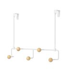 Umbra Porte manteau spécial porte 5 patères Estique blanc - blanc