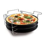 Baumalu 3 plaques &agrave; pizza avec support