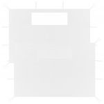 VidaXL Parois lat?rales de belv?d?re avec fen?tres 2 pcs Blanc